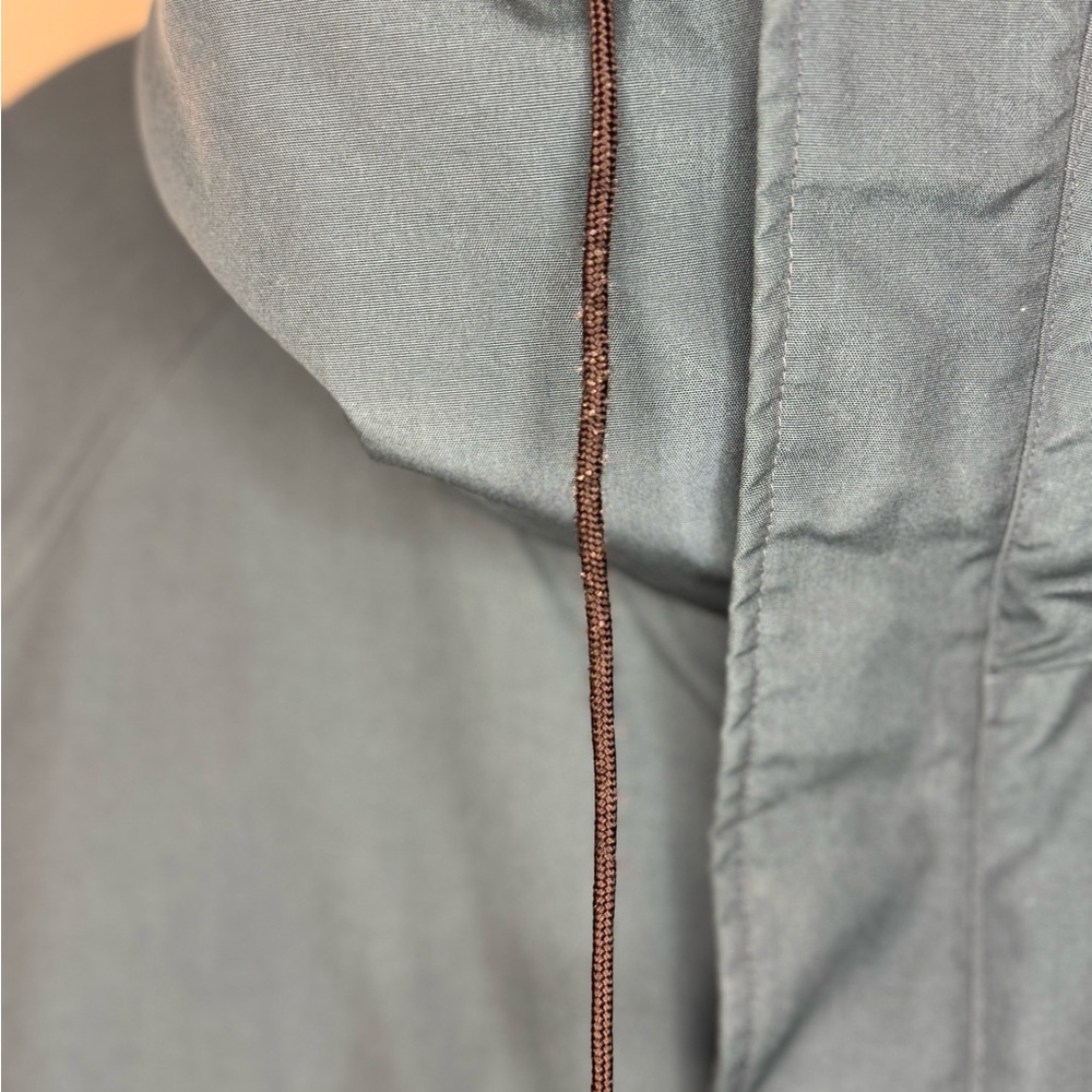 Vintage Eddie Bauer Teal Parka Jacket L Flannel Lined - Picture 5 of 13